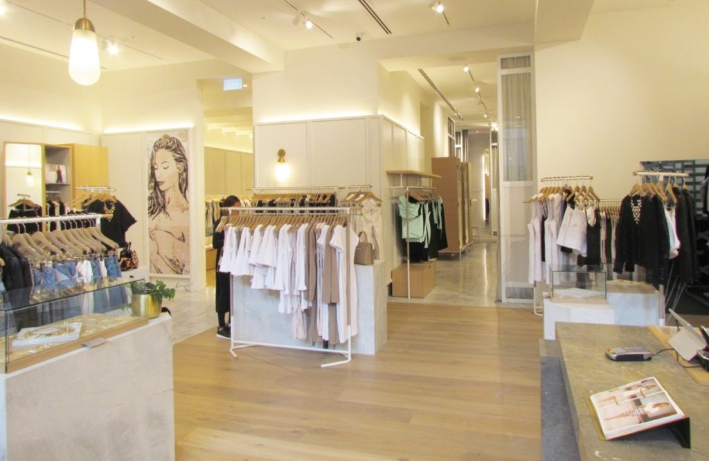 shop interior painting for Kookai