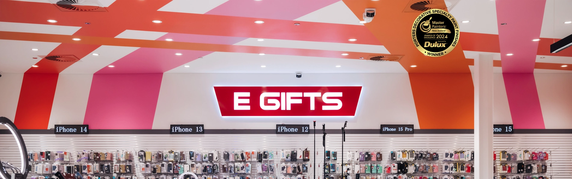 Decorative painting Master Painters Gold Award winner for E-Gifts Sylvia Park